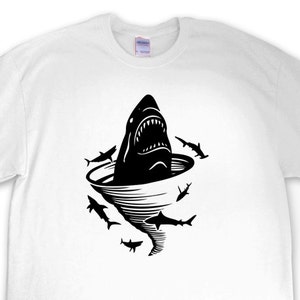 New "Shark Tornado" Unisex Tshirt for a Shark Tornado Party, Shark Movie Twitter party, Friend, Party, Boyfriend, Husband, Fiance, Gift