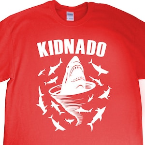 New Shark Tornado &quot;Kidnado&quot; Unisex Youth Tshirt for Shark Tornado Birthday, Party, Son, Daughter, Nephew, Niece, Friend, Sports Team, Gift