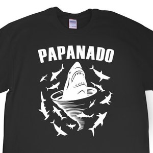 New "PapaNado" Mens T-shirt for Dad, Father, Papa, Grandpa, Shark Tornado Movie Party, Friend, Party, Boyfriend, Brother, Fiance, Gift