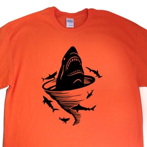 New "Shark Tornado" Unisex Tshirt for a Shark Tornado Movie Party, Friend, Party, Boyfriend, Husband, Fiance, Gift
