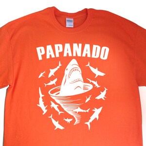 New "PapaNado" Mens T-shirt for Dad, Father, Papa, Grandpa, Shark Tornado Movie Party, Friend, Party, Boyfriend, Brother, Fiance, Gift
