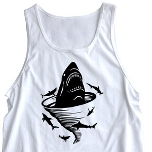 New "Shark Tornado" Unisex Tank Top for a Shark Tornado Party, Bar Crawl, Friend, Party, Boyfriend, Husband, Fiance, Gift