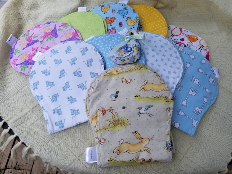 Contour Flannel Burp Coth and matching Bib Gift Set