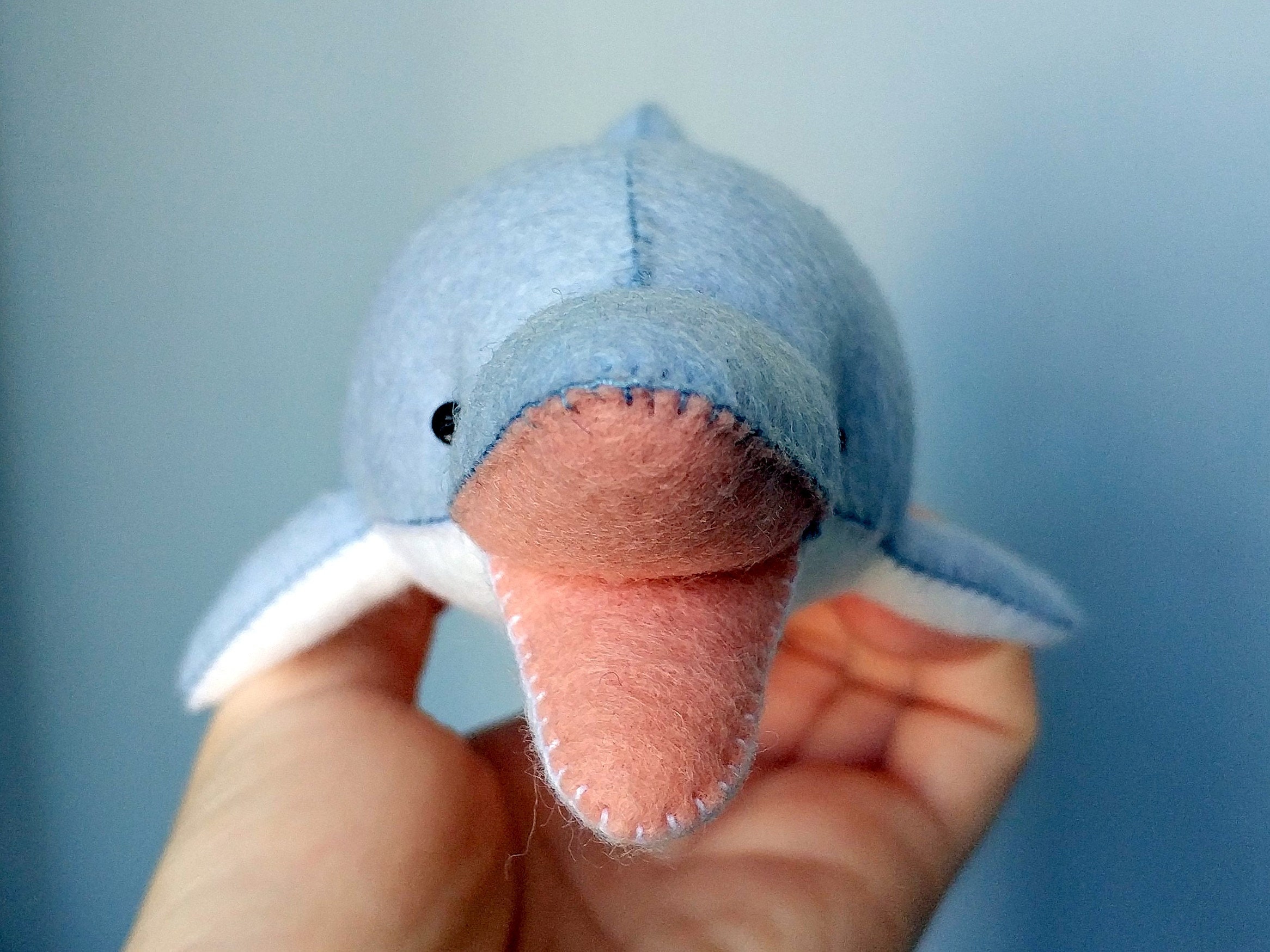 Dolphin plush felt pattern cute toy PDF sewing patterns Etsy