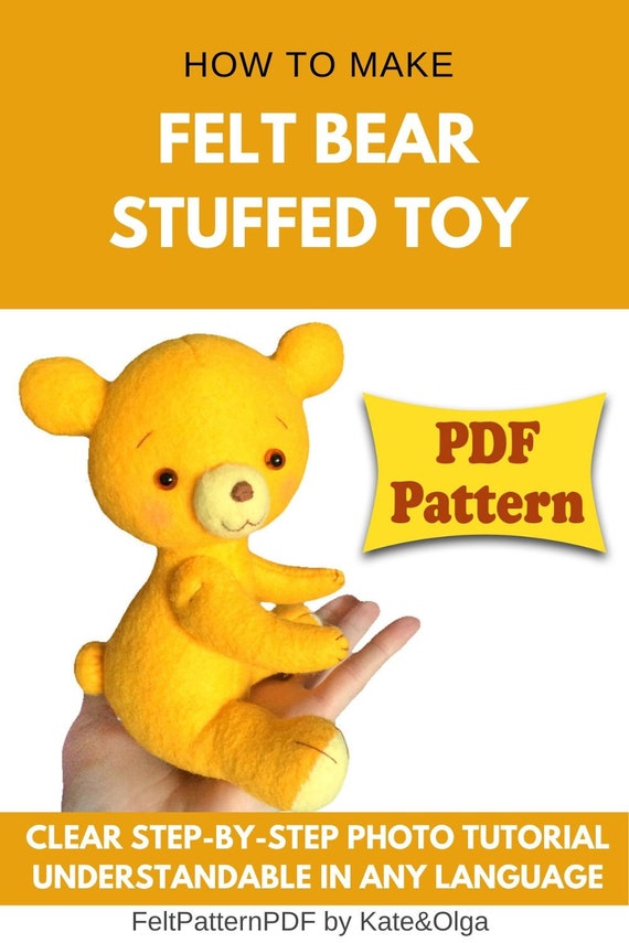 felt teddy bear pattern