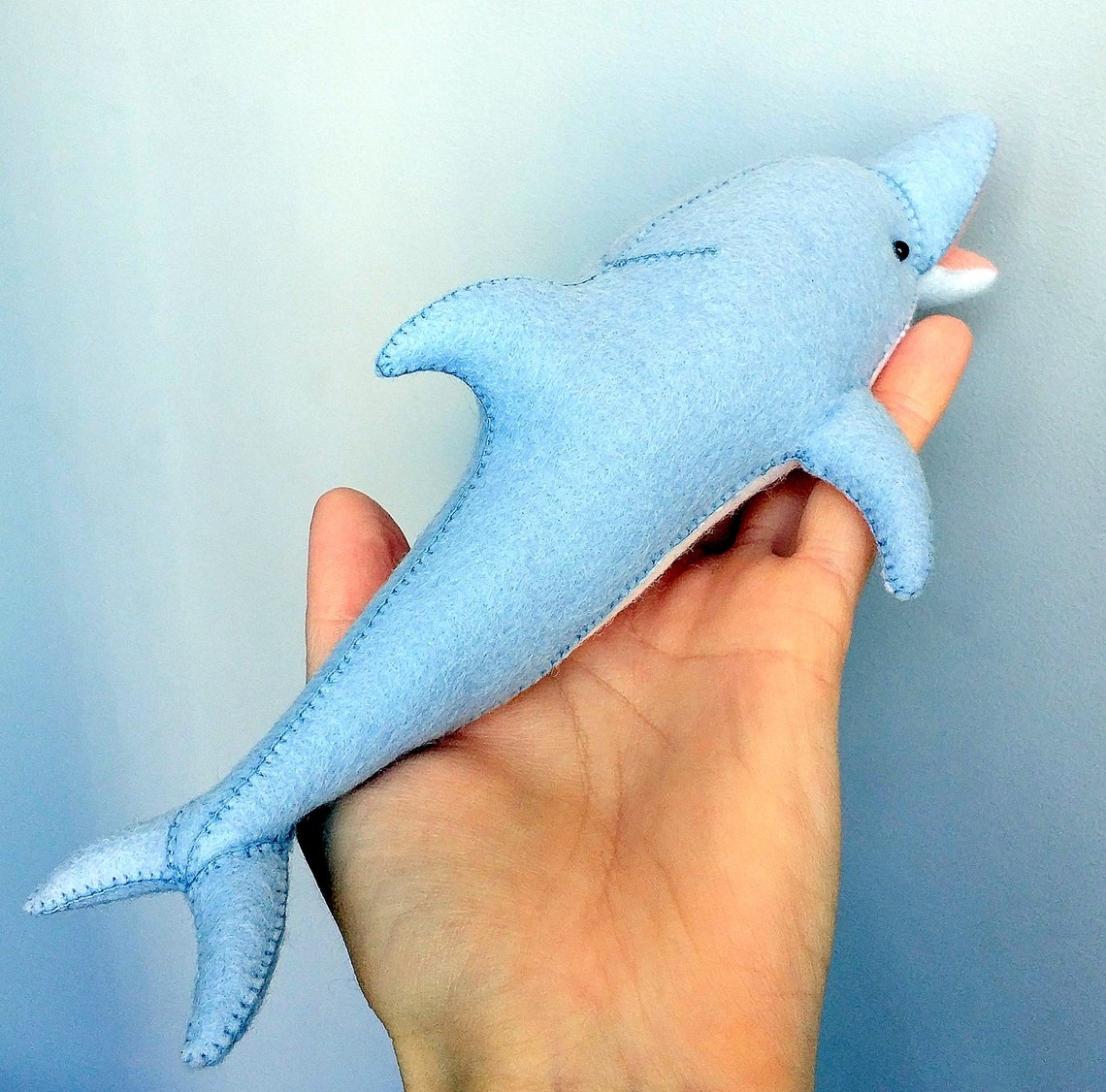 Dolphin plush felt pattern cute toy PDF sewing patterns Etsy