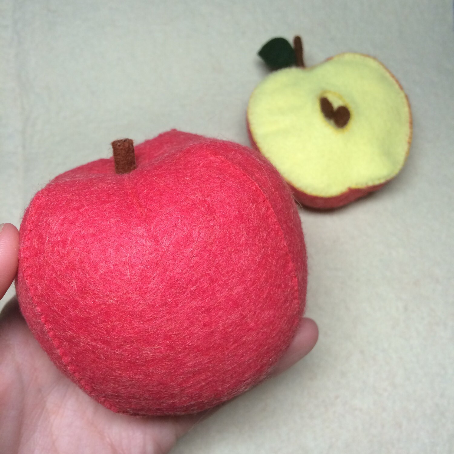 Felt Food Apple Sewing Pattern PDF Etsy