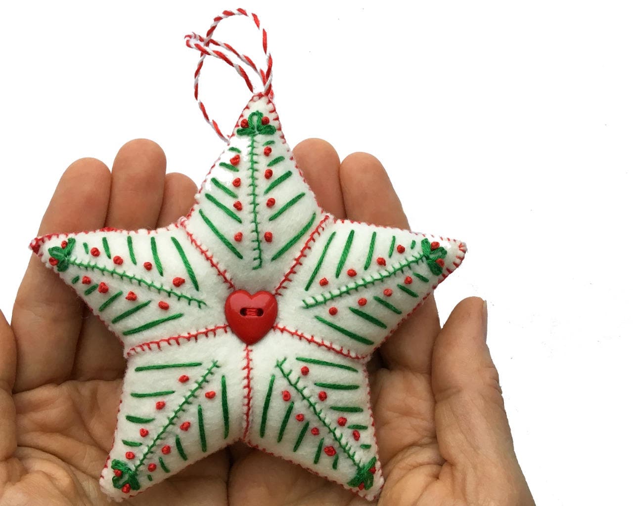 Felt Star Star Pattern Christmas Star Pattern Felt Star Etsy