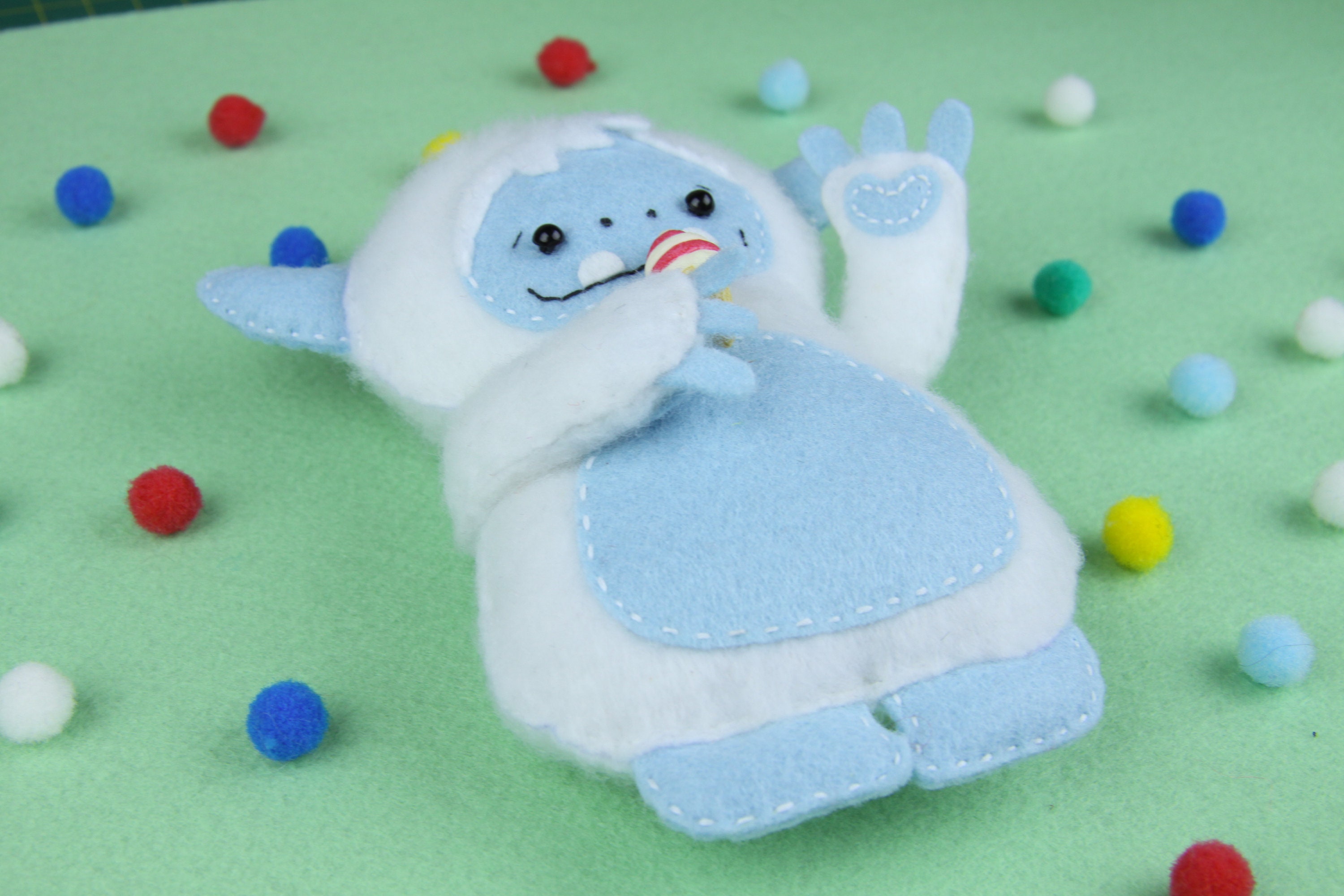 Felt yeti toy pattern yeti abominable snowman bigfoot doll Etsy
