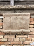 Natural Burlap Curtain with Grommets Farmhouse Window Blinds Roll Up Curtain Country Chic Cottage Primitive Rustic Jute Tie Up Curtain product logo