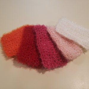 Crochet Scrubby Sparkle Dish  and Pan Sponge single color group 2