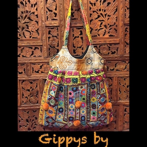 Deluxe Goddess antique mirrored embellished bohemian hippy shoulder bag overnight vintage mirrored fabrics unique one off designs no&#39;s 1- 4