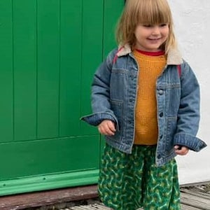 Majik Maiya&#39;s Baby Infant Pre School Children Kid Ethical Clothing Cotton Retro Funky Print Wide Leg Lightweight Harem Stretch Waist Trouser