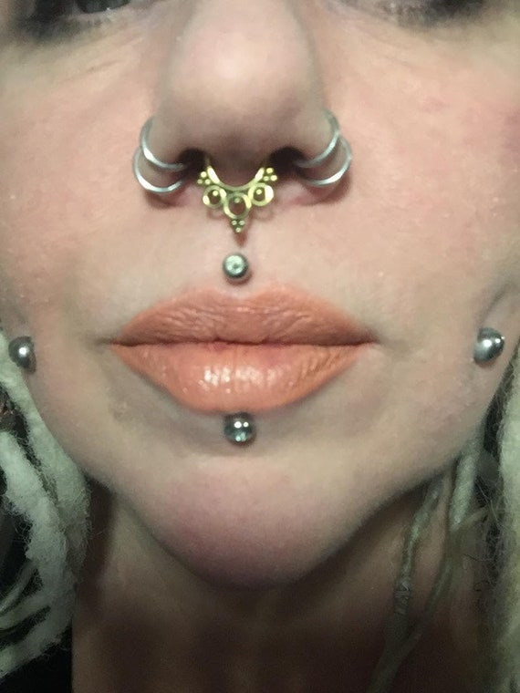 Buy No Brass Tribal Style Illusion Body Piercing Ring for Septum