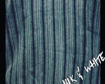 Black & White Classic Monochrome Stripe 100% Cotton
