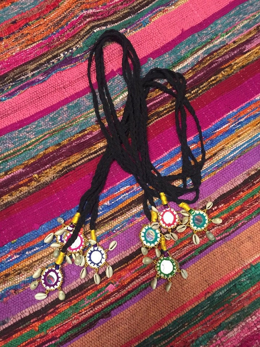 Tribal Ritual Binding Posts Gippys Exclusive Ritual Bohemian Hippy Ethnic Fairy Cowrie Shell ...