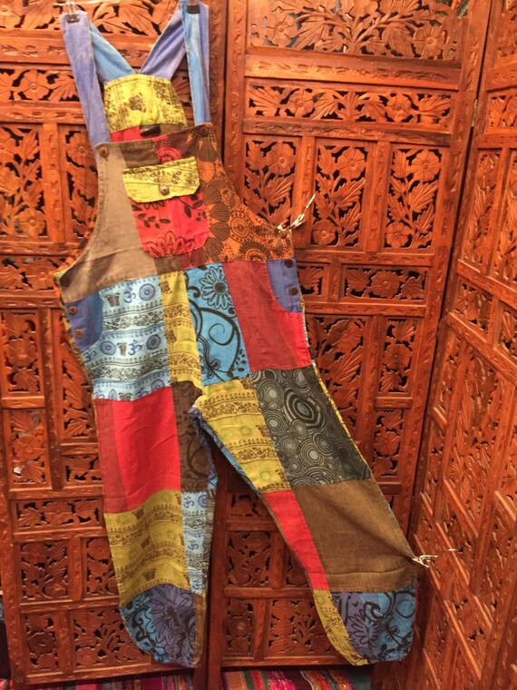 patchwork dungarees pattern