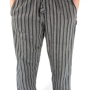 Helle leichte Baumwolle ethnische lose glatt Bein Streifen Tunnelzug Hose unisex Hose Hippie Festival Größen S - XXL alle Farben