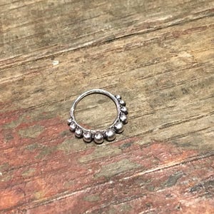 925er Silber Piercing Schmuck Septum/Tragus - Style I