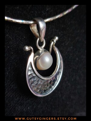 Collier Pendentif Cristal Déesse De La Lune - Argent Sterling