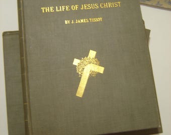 The Life Of Jesus Christ 3 Volume Set by J James Tissot, text & illustrations. Werner Co. 1903.  600USD free ship