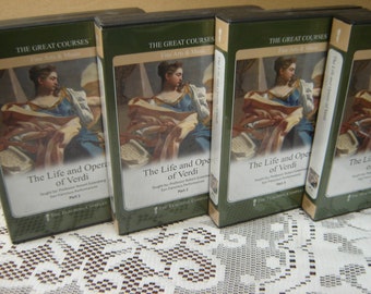 The Life and Operas of Verdi. 32 CDs w/ lecture & audio. by Robert Greenberg.  Audiobook CD. The Teaching Company. 2003. as new. 35USD