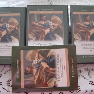 The Operas of Mozart. Parts 1, 2, & 3.  24 audio cds and 1 Course Guidebook by Robert Greenberg.  The Great Courses 2002   AS NEW.  25USD