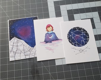 Starry Skies Card Pack - Set of 6 + 1 BONUS Card!