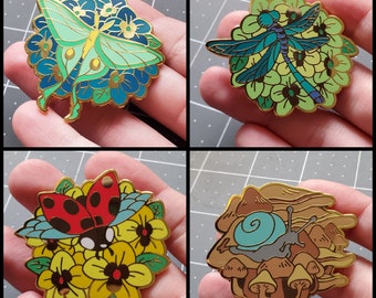 Botanical Bug Enamel Pin set of 4 *Online Exclusive Pricing*