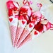 Valentine's Day Themed Sweet Cones, Perfect Treat For Valentines Day (Filled with sweets)
