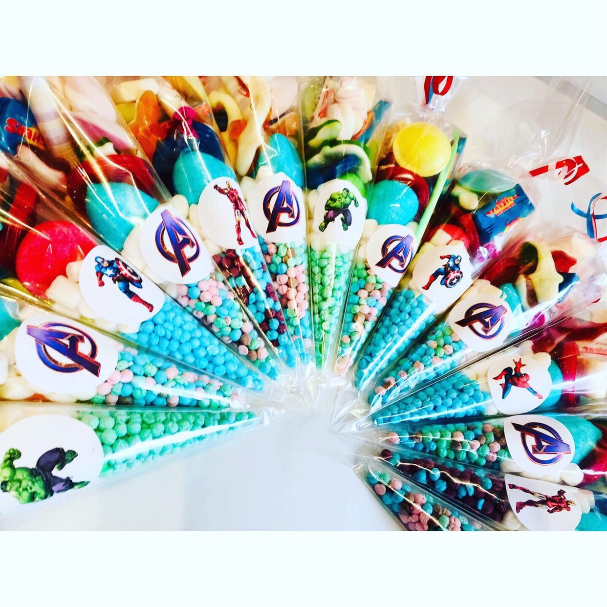Superhero Themed Sweet Cones pre Filled Sweet Cones Perfect Etsy UK