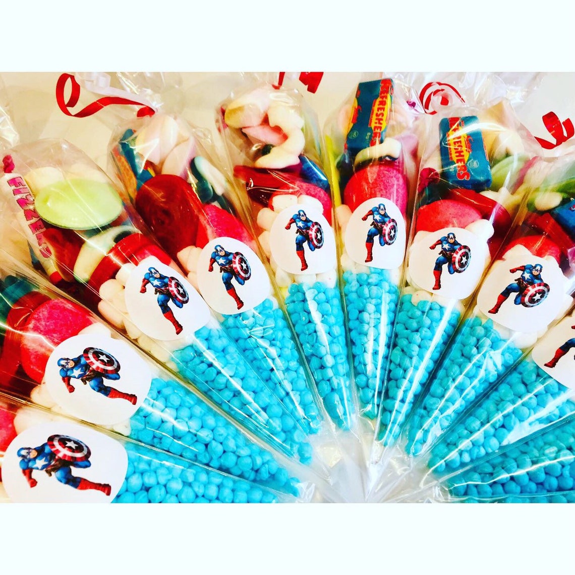 Superhero Themed Sweet Cones pre Filled Sweet Cones Perfect Etsy UK