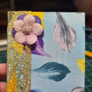 Mini Journal: Flower Petal Blue