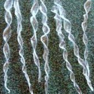 Icicles made from soda bottles