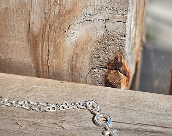 Sterling Silver Female Symbol Necklace: Gender Charm