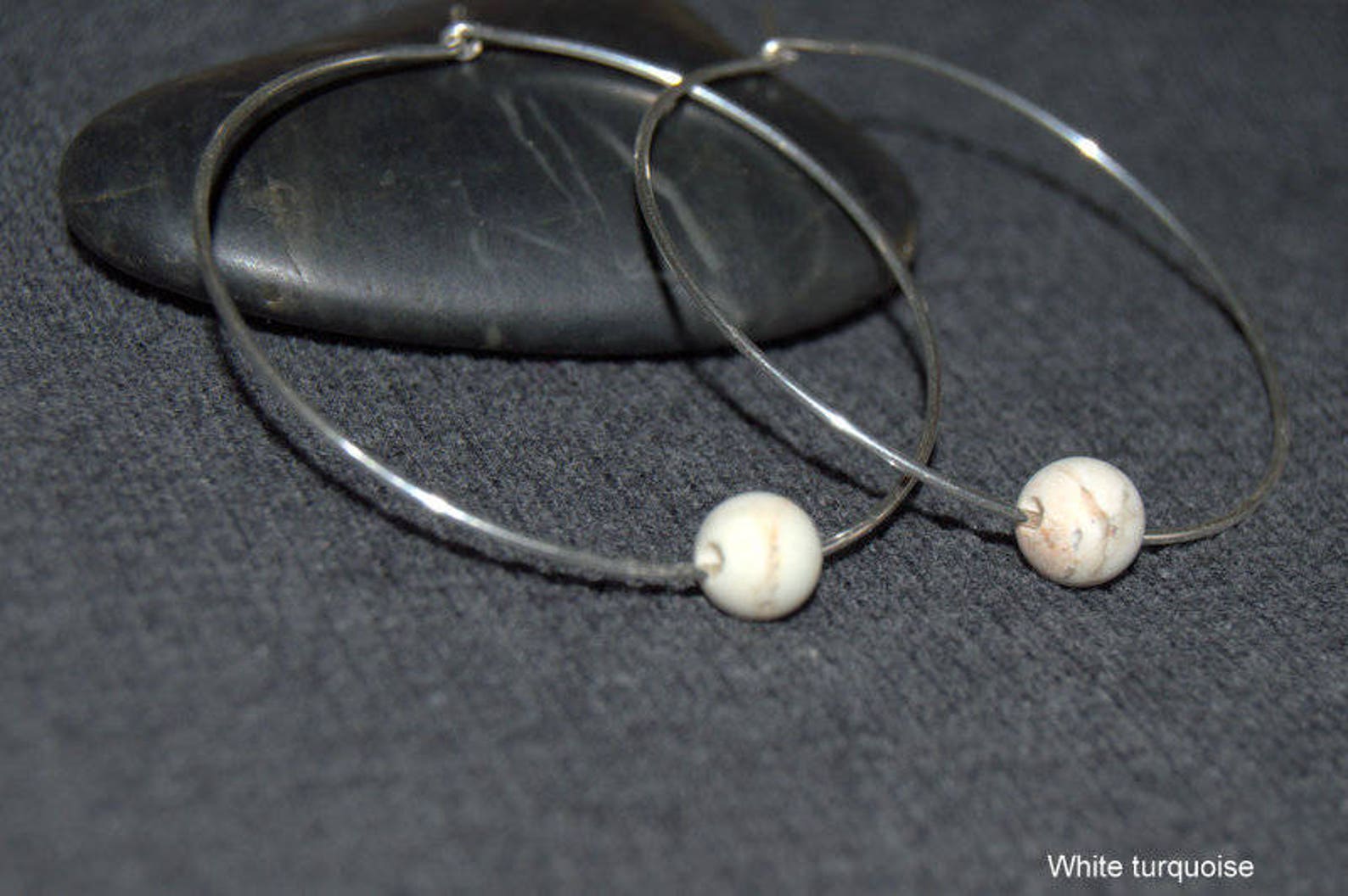Mini Cruise Black Onyx Hoop Earrings