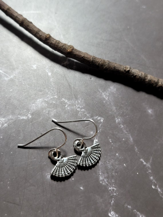 Dainty silver dangle earrings deals