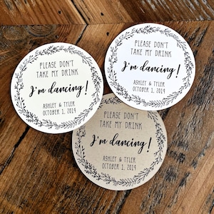 Please Don&#39;t Take My Drink Cover, Beverage Coaster, Wedding Coaster, Wine Coaster, Rustic Coaster, Don&#39;t take my drink