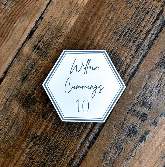 Hexagon Escort Cards Modern Escort Cards Barn Escort Cards Etsy