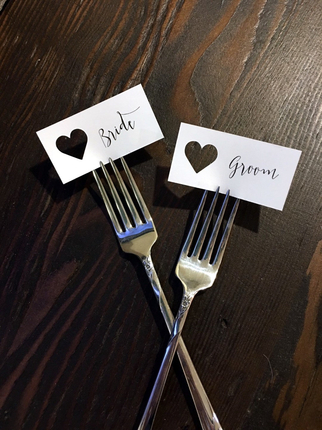 Small Place Cards Heart Place Cards Heart Escort Tags Heart Etsy