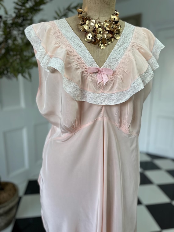 white christmas dresses 1930s Bias Cut Nightgown Slip Dress – Muse