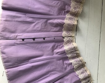 Antique 1900 1910 Edwardian lilac corset  (dead stock)