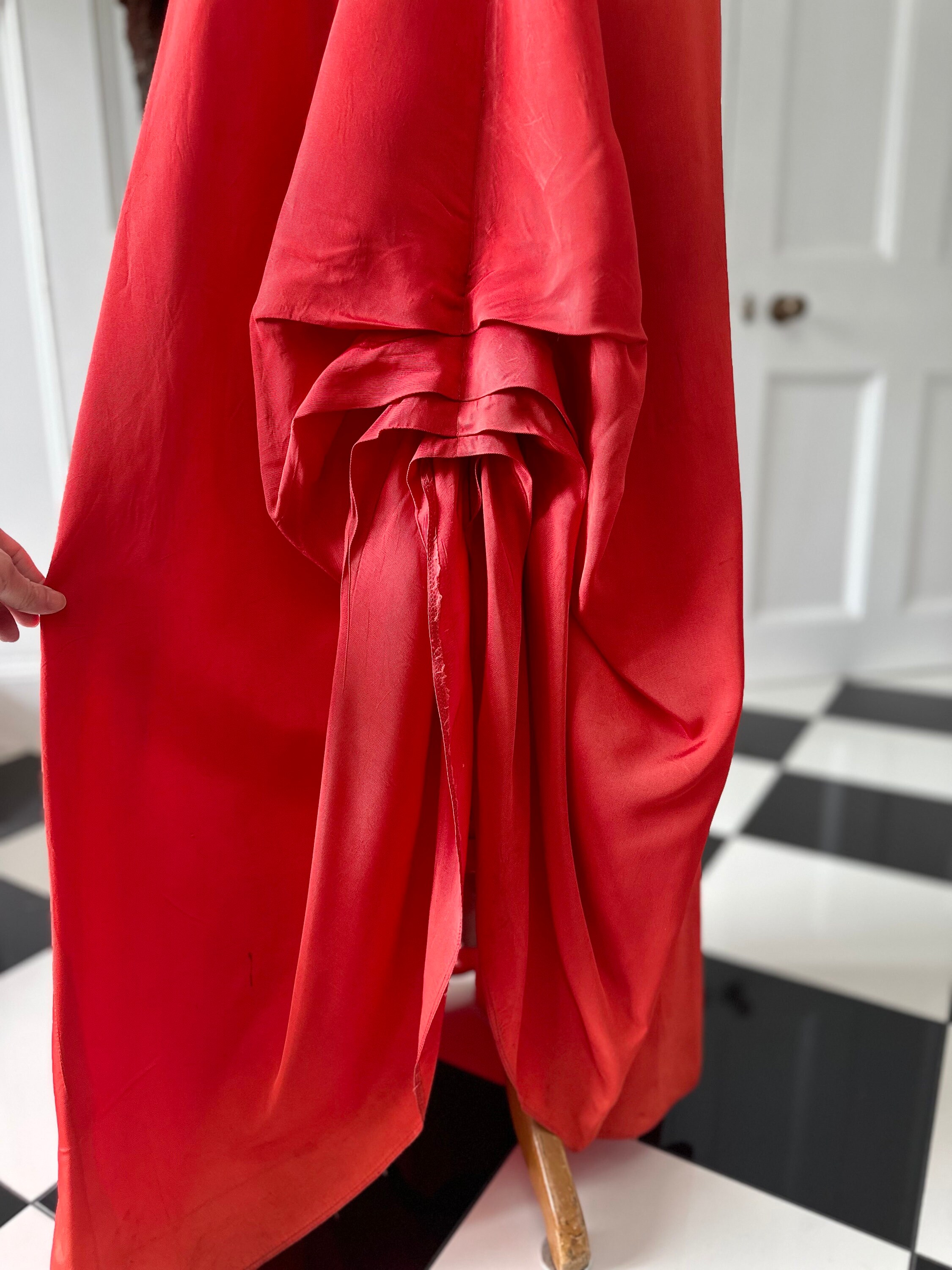 margiela h&m red dress Maison Margiela Red Pleated Dress H&amp;m Maison Martin Margiela Dresses  Maison Martin Margiela X Hm