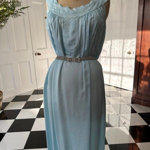 Vintage 1950s slip dress loose smock satin