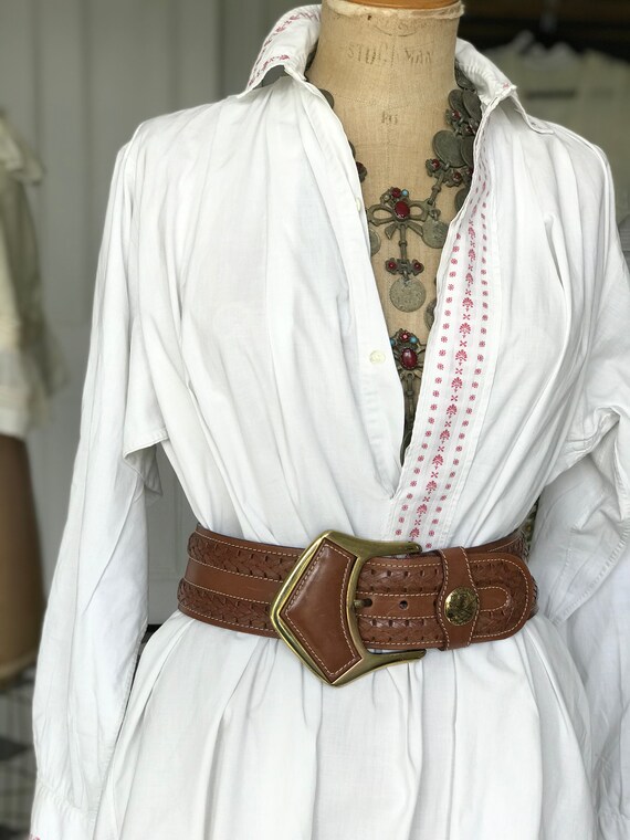 Antique Edwardian loose smock shirt dress mens shi