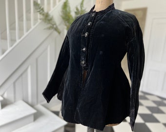 19th century velvet jacket 1800s