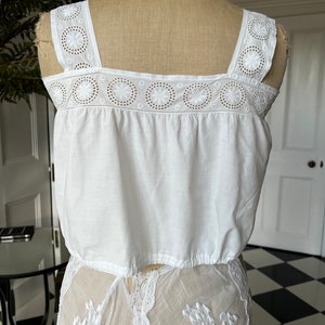 Edwardian Broderie Anglaise chemise camisole