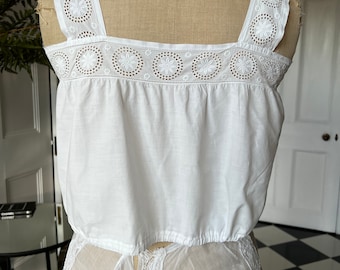 Edwardian Broderie Anglaise chemise camisole