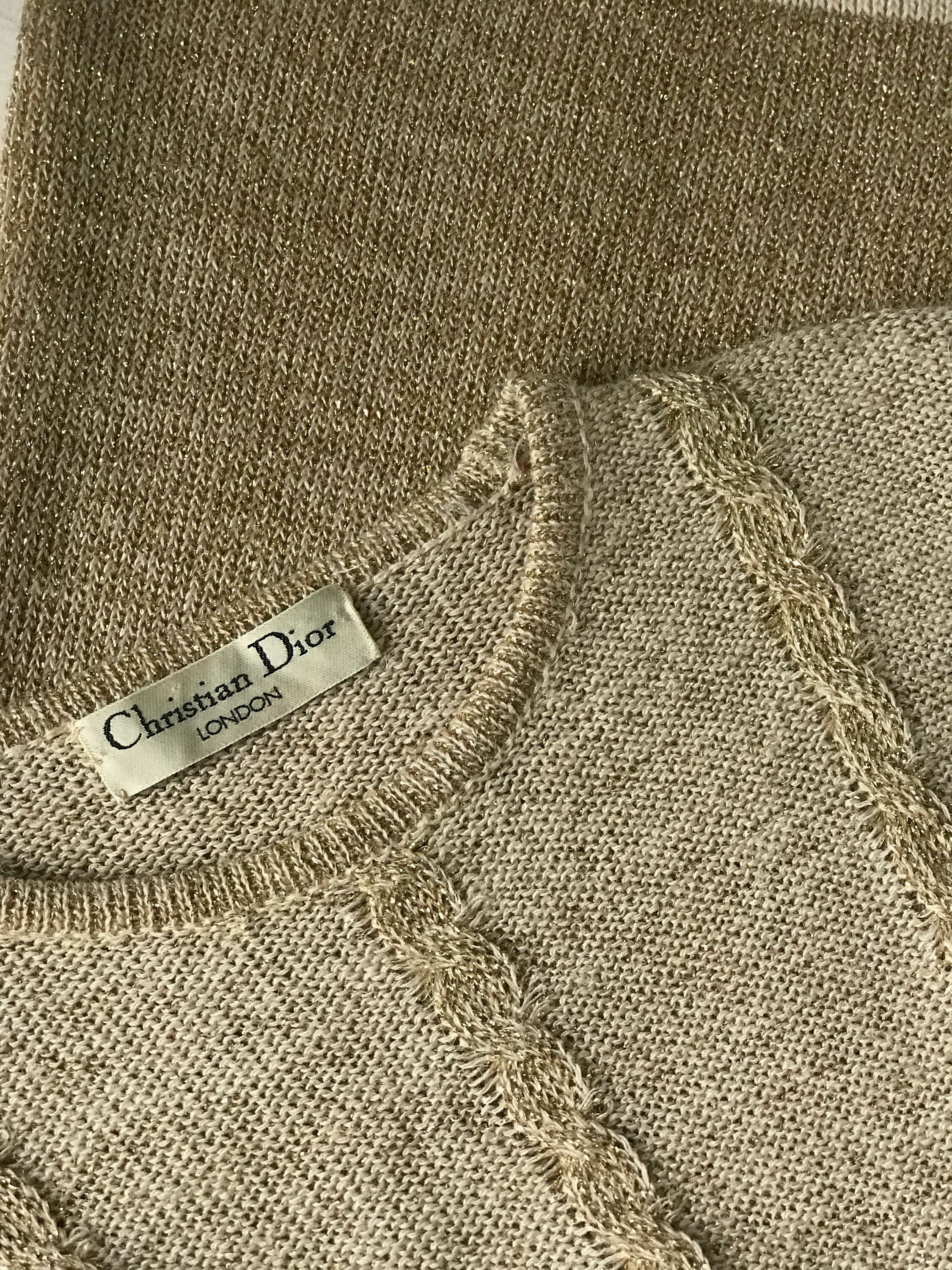 Image of Christian Dior Knitted Jumper/Skirt Set Size Small