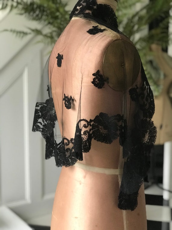 Antique victorian lace shawls /cape